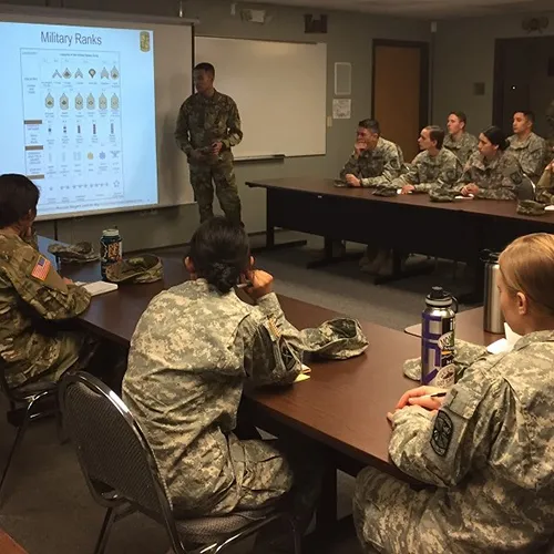 ROTC Cadets in Classroom 