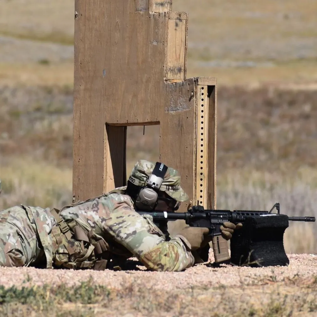 Soldier On Shooting Range